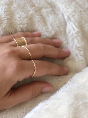 TINY GOLD STACKABLE | RING